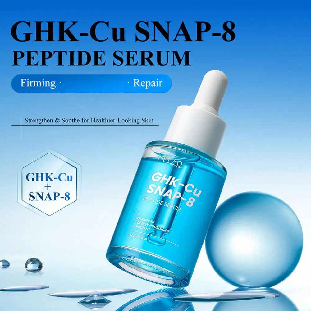 Blue Copper Peptide Essence Moisturizing Essential Oil GHK-Cu SNAP-8 Peptide Face Serum Firmness Nourishing Peptide Essence